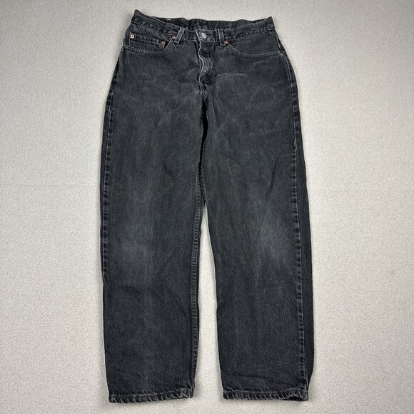Vintage Levis 550 Black Denim Jeans Men’s Size 34x29 90s Y2K Pants Fits 32x28